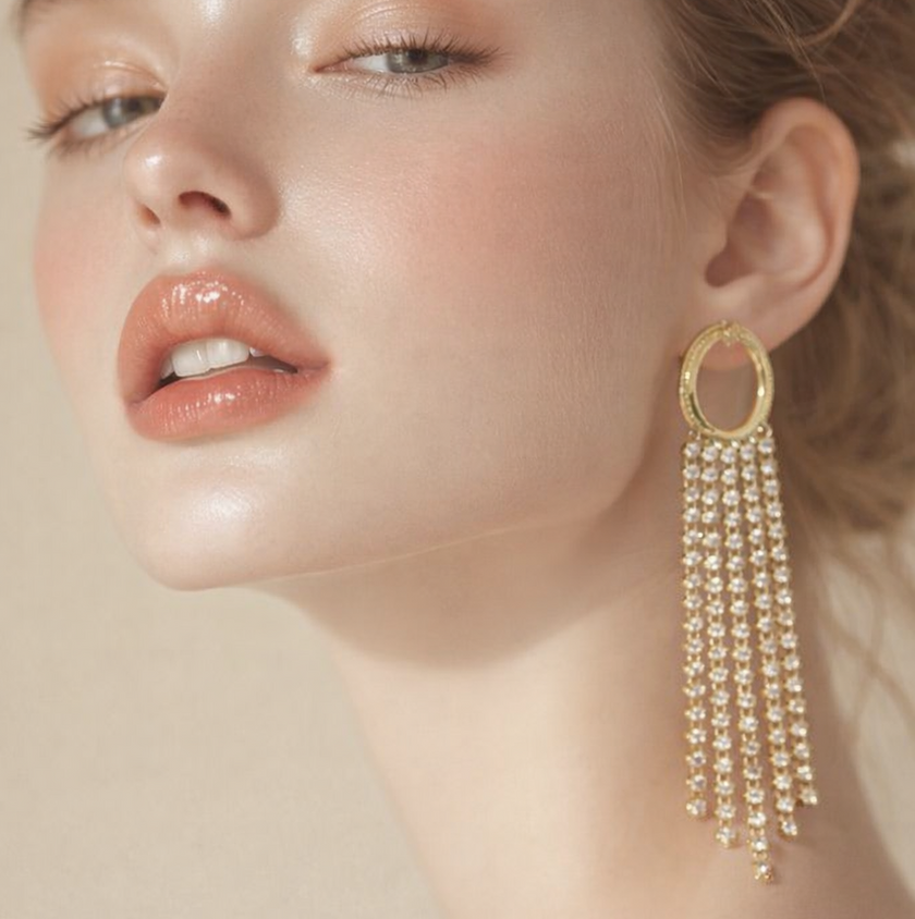 Oval Bling Earrings