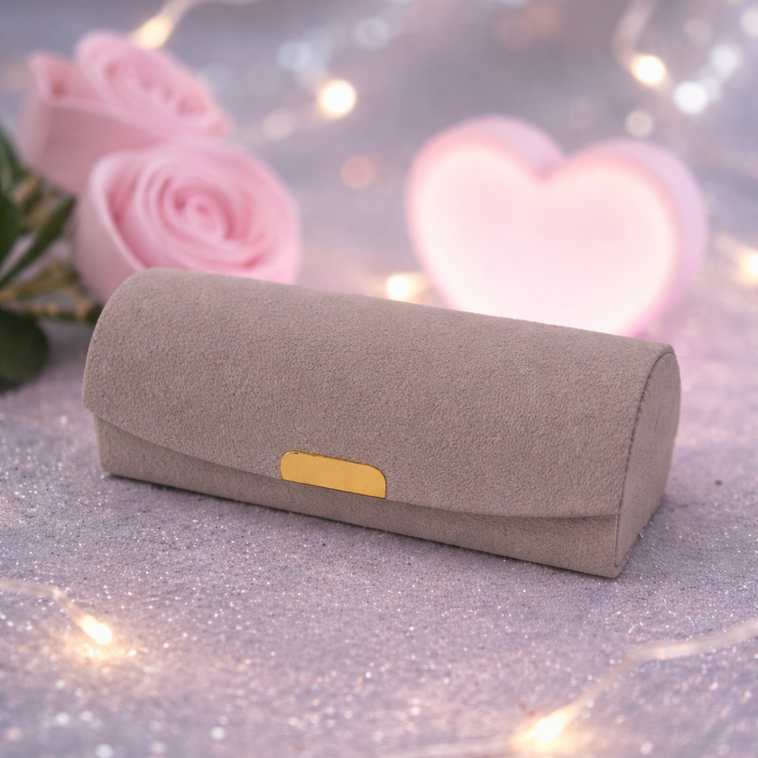 Grey Jewelry Case for Gifting