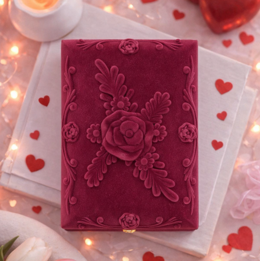 Floral Velvet Jewelry Gifting Case
