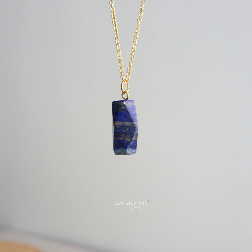 Lapis Cylin Pendant