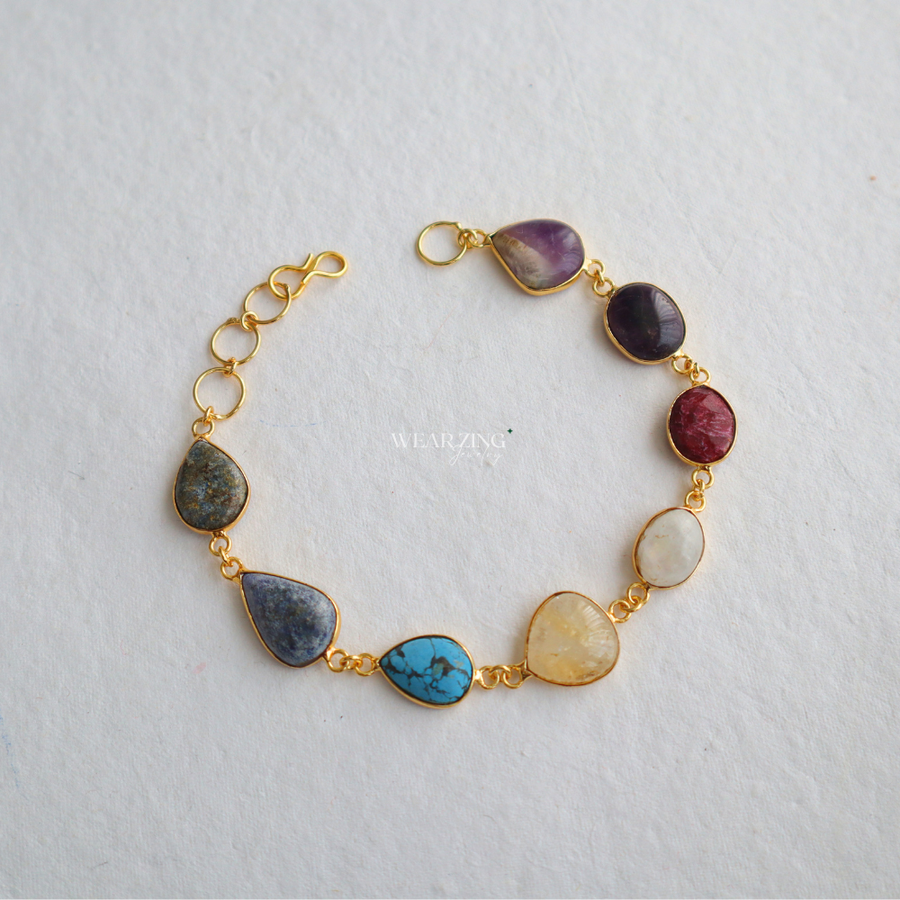Multi Crystal Line Bracelet