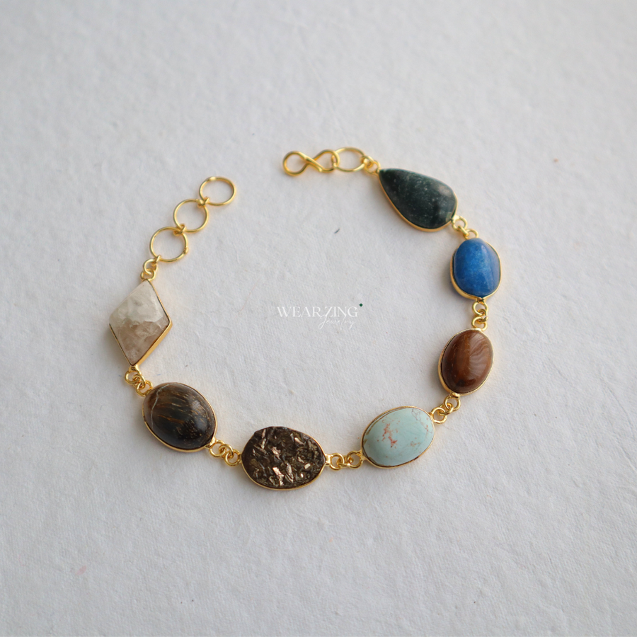 Multi Crystal Line Bracelet