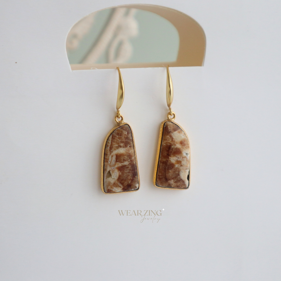 Jasper Loop Earring