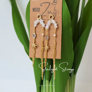 Starlight Strings Earring WearZing - Crystal Jewelry Store in India