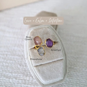 Raw Trine Ring WearZing - Crystal Jewelry Store in India