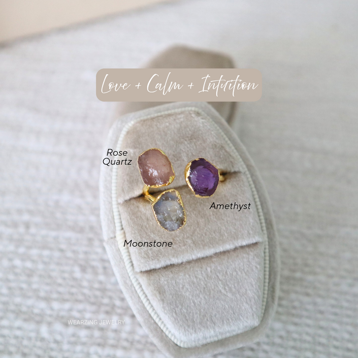 Raw Trine Ring