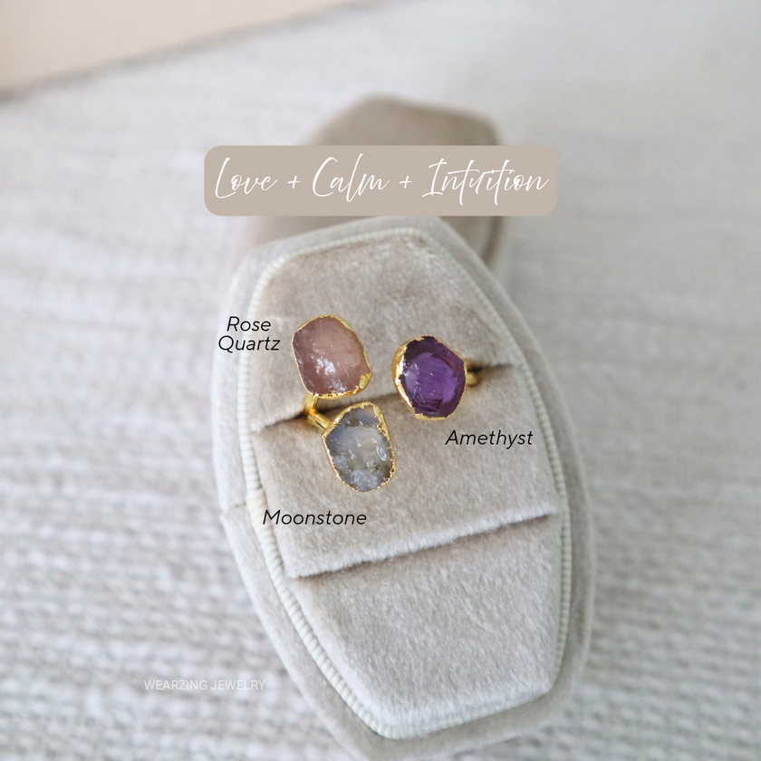 Raw Trine Ring