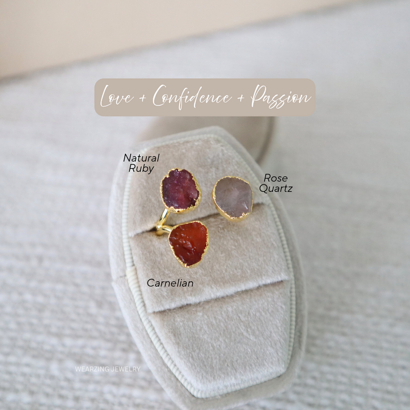 Raw Trine Ring