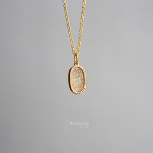 Titanium Druzy Spark Pendant