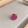 pink Solar Glare Pendant WearZing - Crystal Jewelry Store in India