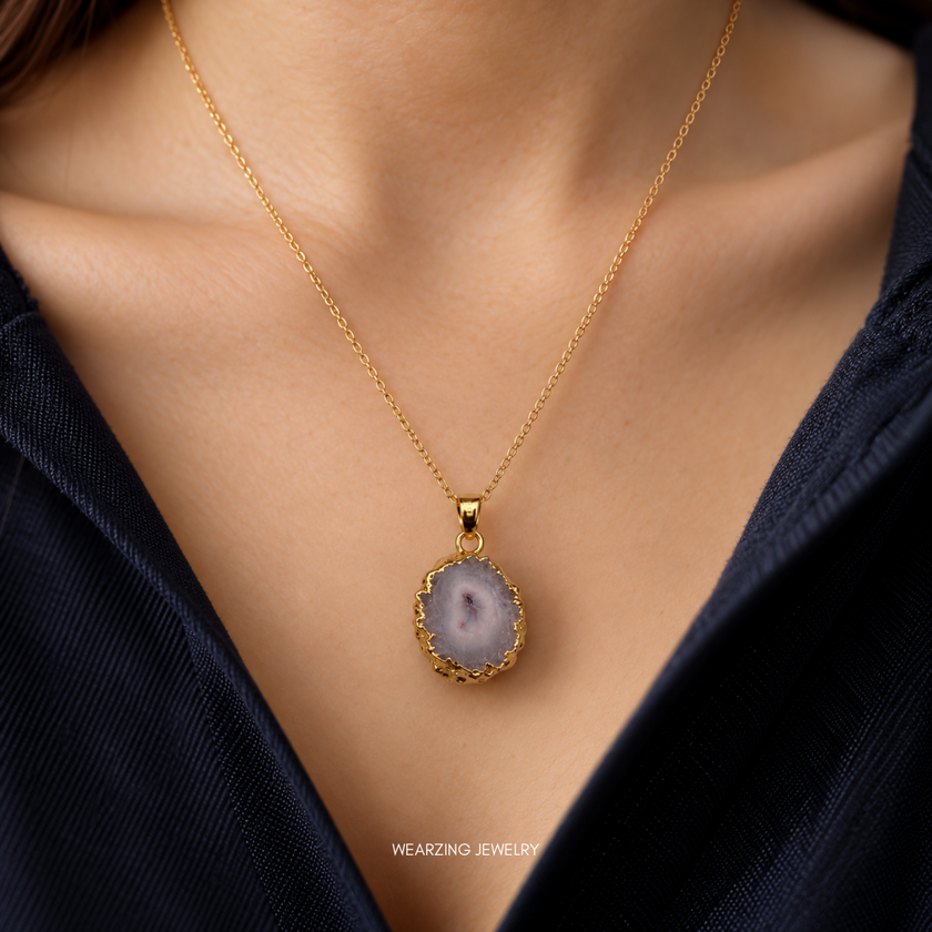 white Mini Solar Pendants WearZing - Crystal Jewelry Store in India