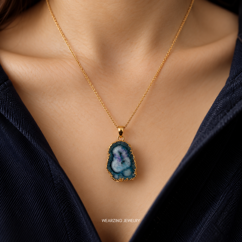 Light green Mini Solar Pendants WearZing - Crystal Jewelry Store in India