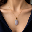 white Druzy Daz Pendants WearZing - Crystal Jewelry Store in India