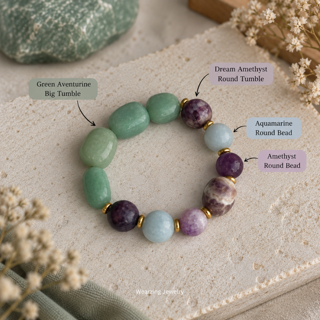 Shades of Zee Bead Bracelet WearZing - Crystal Jewelry Store in India