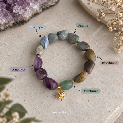 Colorstroke Star Bead Bracelet WearZing - Crystal Jewelry Store in India