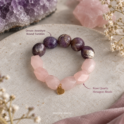 Dream Rose Love Bead Bracelet WearZing - Crystal Jewelry Store in India