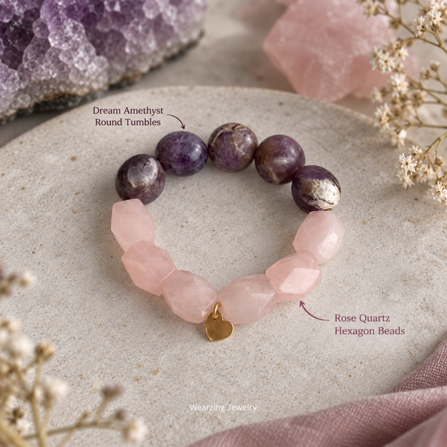 Dream Rose Love Bead Bracelet WearZing - Crystal Jewelry Store in India