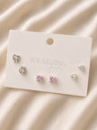 Minimal Stud Set of 3 WearZing - Crystal Jewelry Store in India