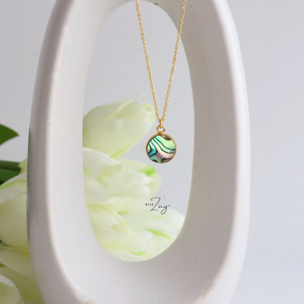 Abalone Round Pendant WearZing 