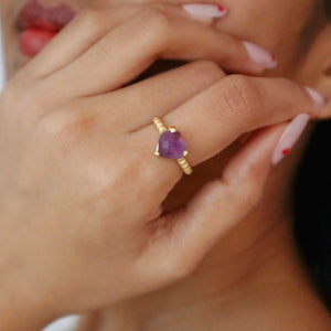 Amore Heart Ring WearZing - Crystal Jewelry Store in India