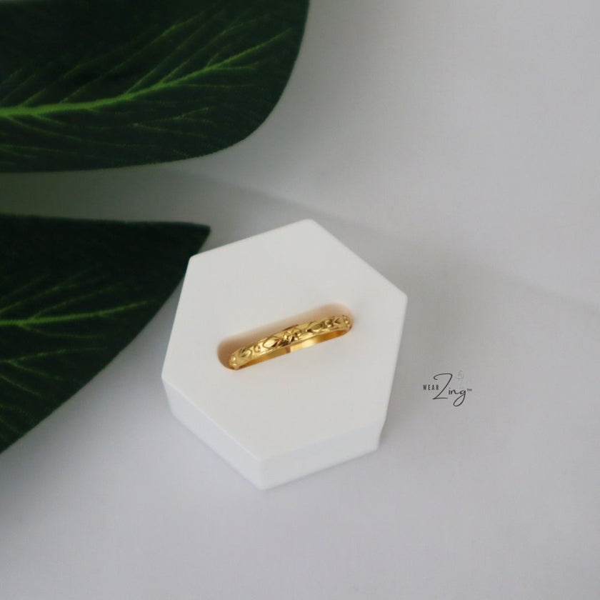 Basic Ring Bands WearZing Round CZ 