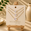 Heart Solitaire Layered Chain Necklace