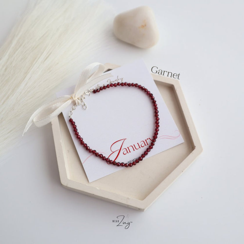 Birth Stone Bracelet WearZing January 