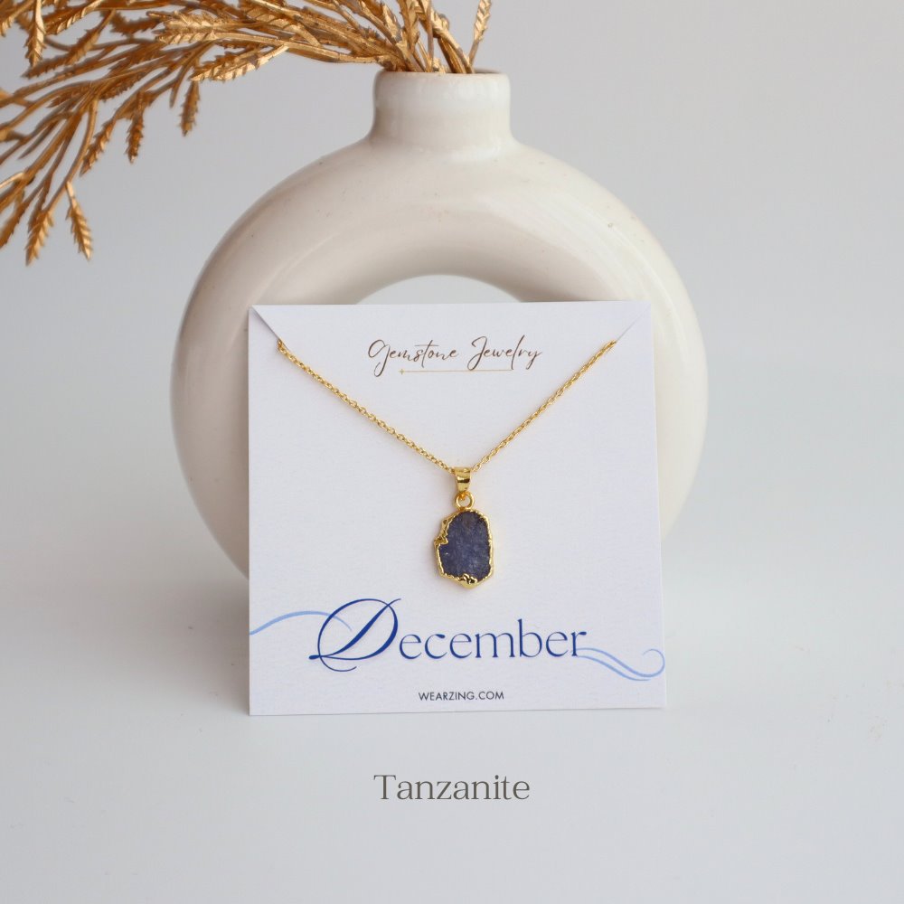 Birth Stone Pendant WearZing December - Tanzanite 