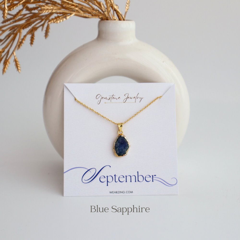 Birth Stone Pendant WearZing September - Sapphire 