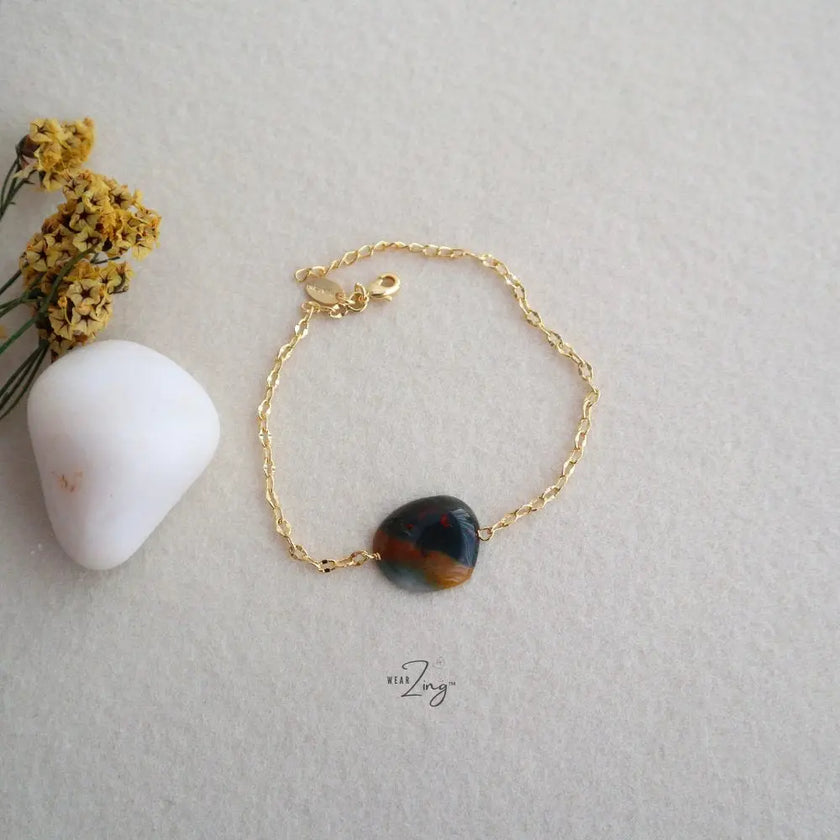 Bloodstone Link Bracelet WearZing - Crystal Jewelry Store in India
