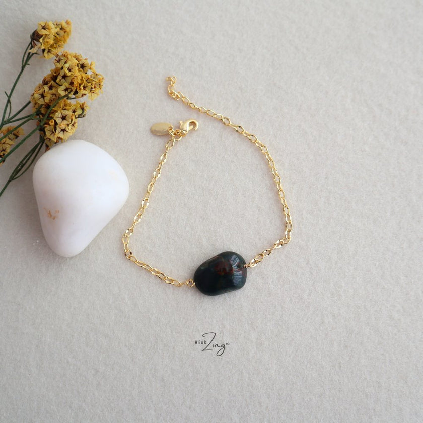 Bloodstone Link Bracelet WearZing 6 