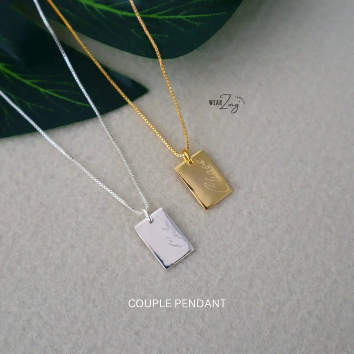 Calm to my Chaos Couple Pendant Set WearZing - Crystal Jewelry Store in India