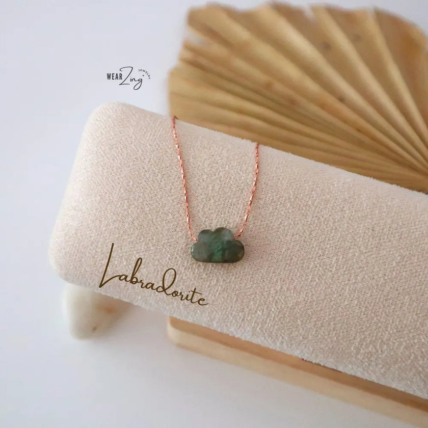 Cloudy Gleam Pendant (Rose Gold) WearZing - Crystal Jewelry Store in India