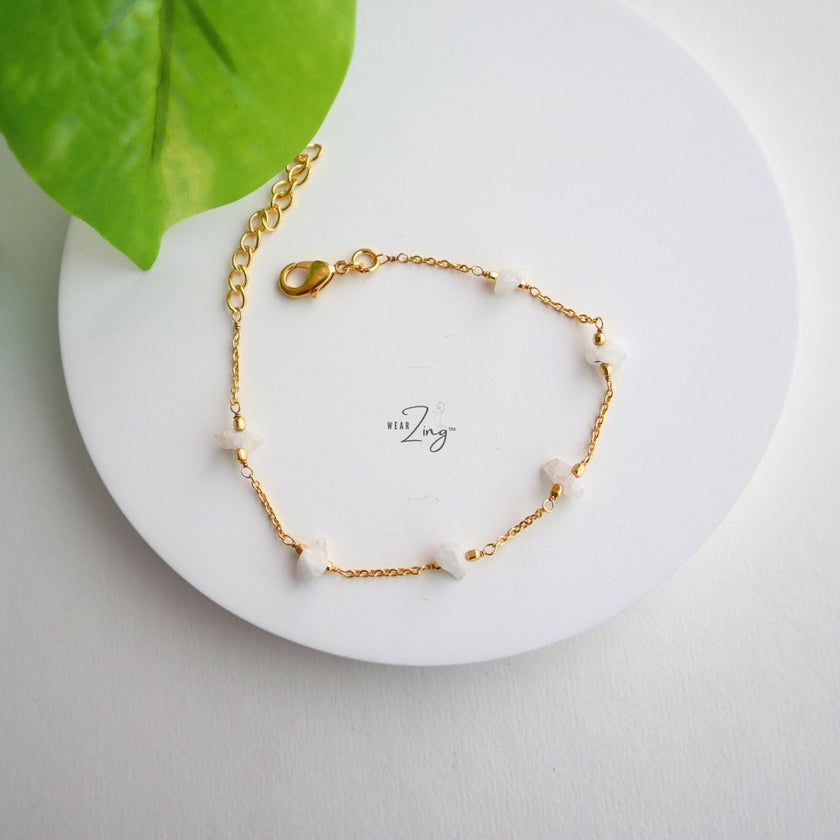 Coastal Crystal Bracelet WearZing Moonstone 