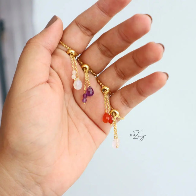 Dainty Chain Rings WearZing - Crystal Jewelry Store in India