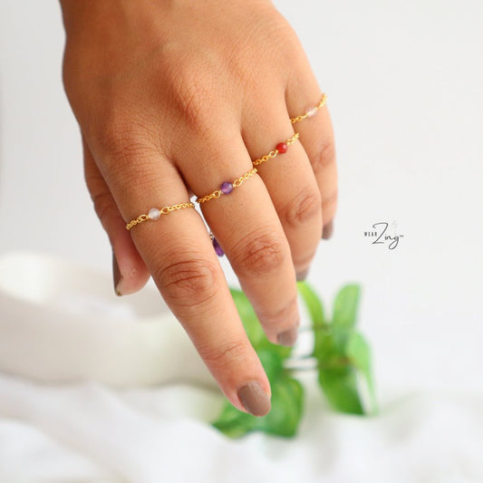 Dainty Chain Rings Jewelry WearZing 