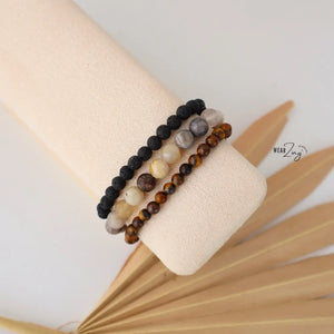 Dawn by Earthy Browns Stack WearZing - Crystal Jewelry Store in India