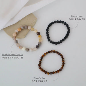 Dawn by Earthy Browns Stack WearZing - Crystal Jewelry Store in India