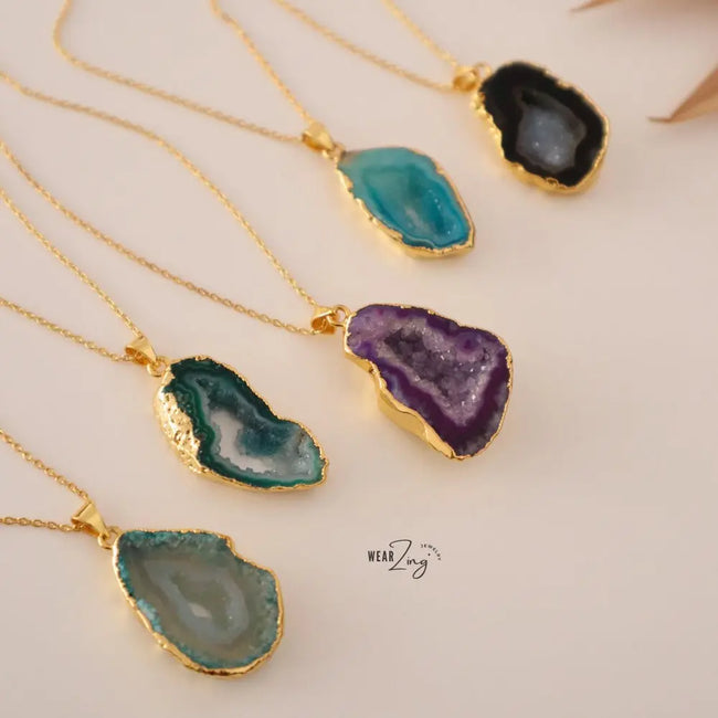 Druzy Daz Pendants WearZing - Crystal Jewelry Store in India