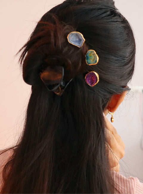 Druzy Hair Pins WearZing 