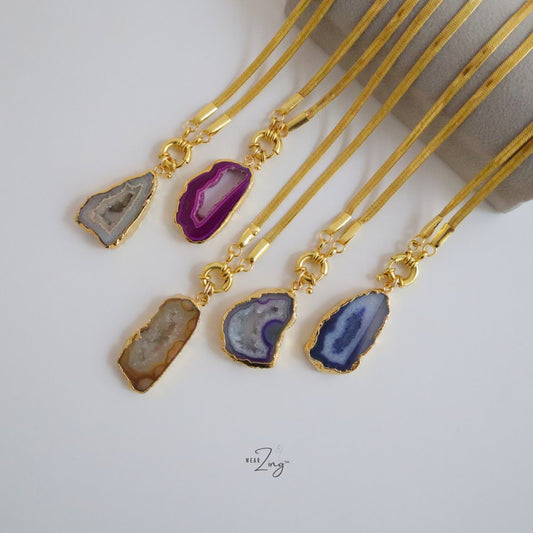 Druzy Slice Neckchain WearZing 