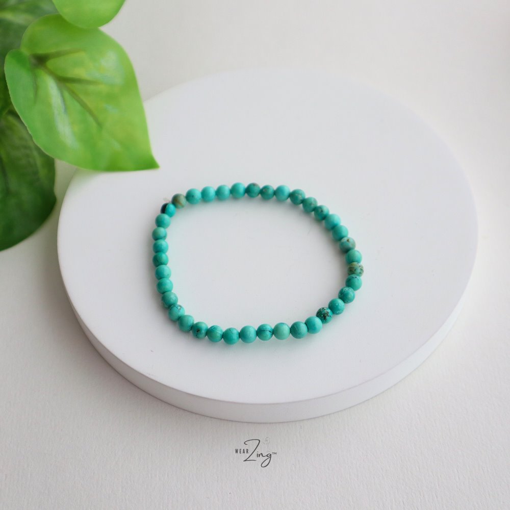 Gem Beads Bracelet (Small) Jewelry WearZing Turquoise 