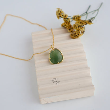 Green Aventurine - Nova Pendant WearZing Gold 