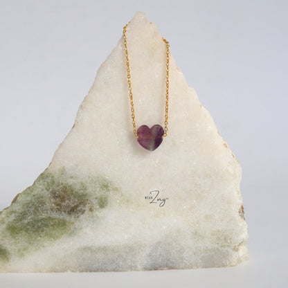 Heart Soul Pendant WearZing Fluorite 