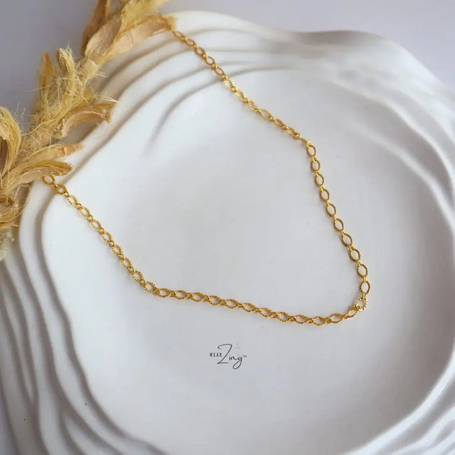 Mini Oval Clavicle Chain WearZing - Crystal Jewelry Store in India
