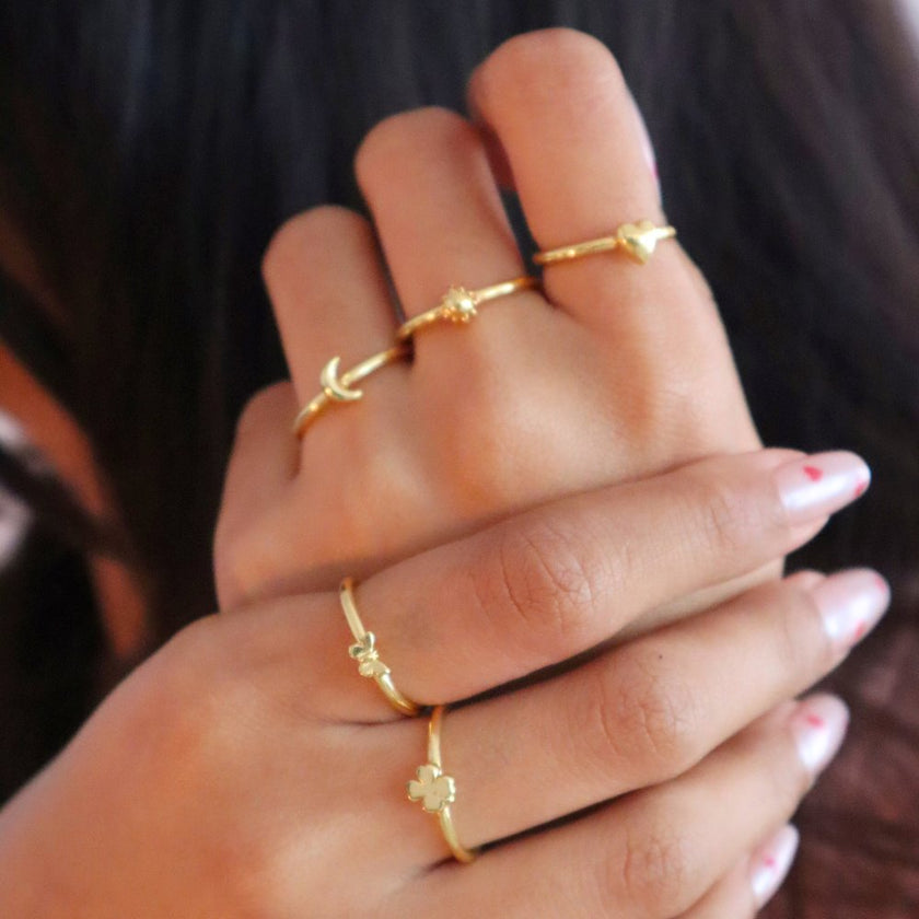 Minimal Charm Rings WearZing 