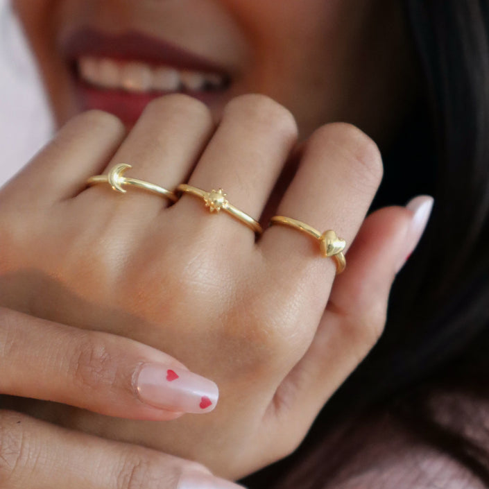 Minimal Charm Rings WearZing 