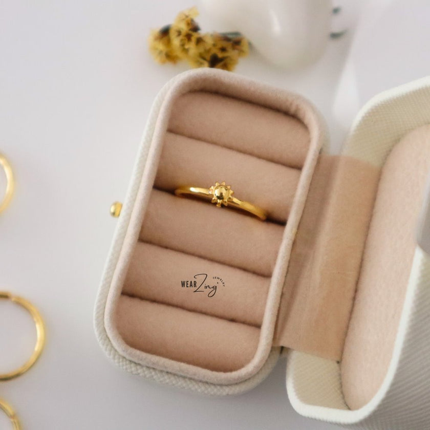 Minimal Charm Rings WearZing Sun 