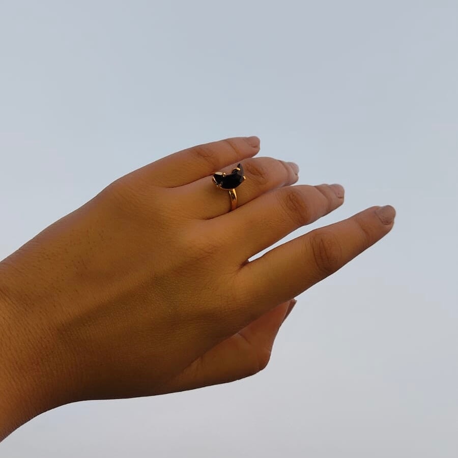 Minimal Moon Ring Jewelry WearZing 