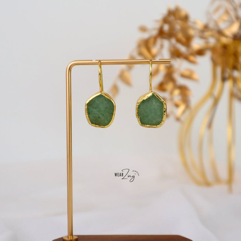 Mystic Raw Drops WearZing Green Aventurine 